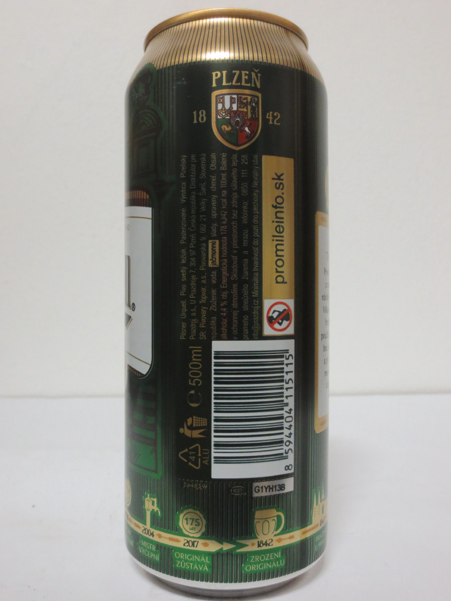 Pilsner Urquell 175 let - série 2017 - 1964 PRVNÍ TANKOVNA (50cl) (B/O)