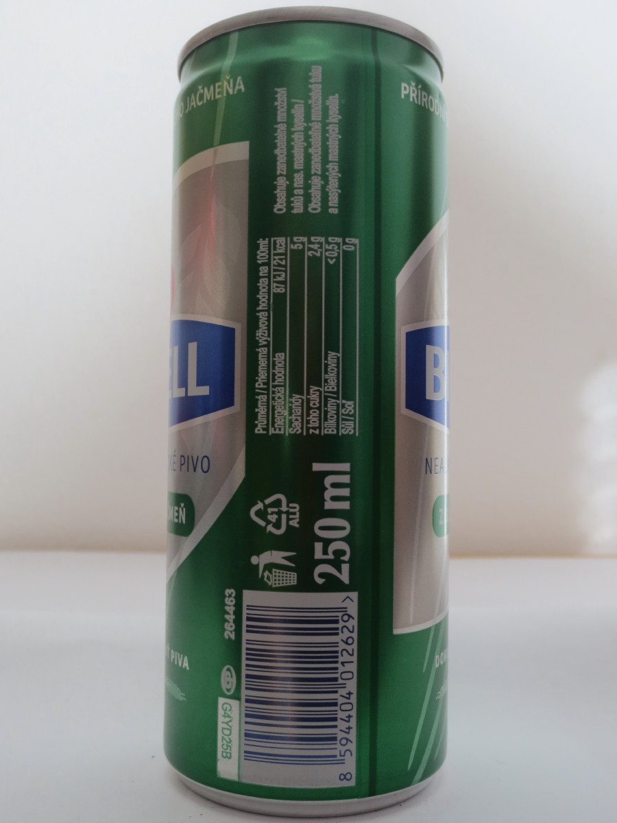 BIRELL NEALKOHOLICKÉ PIVO ZELENÝ JEČMEN (25cl) (B/O)