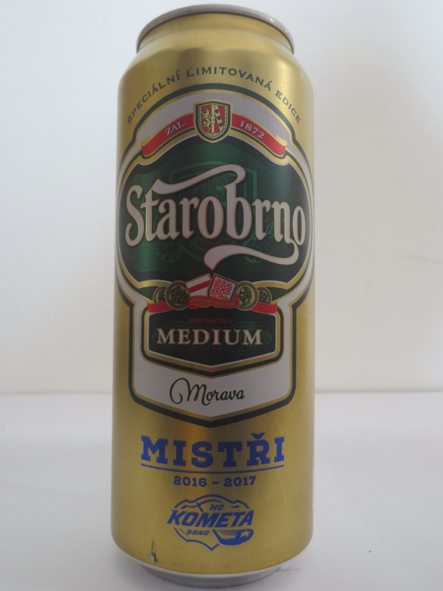 Starobrno MEDIUM Morava MISTŘI 2016-2017 KOMETA - 10 MARTIN ERAT (50cl) (B/O)