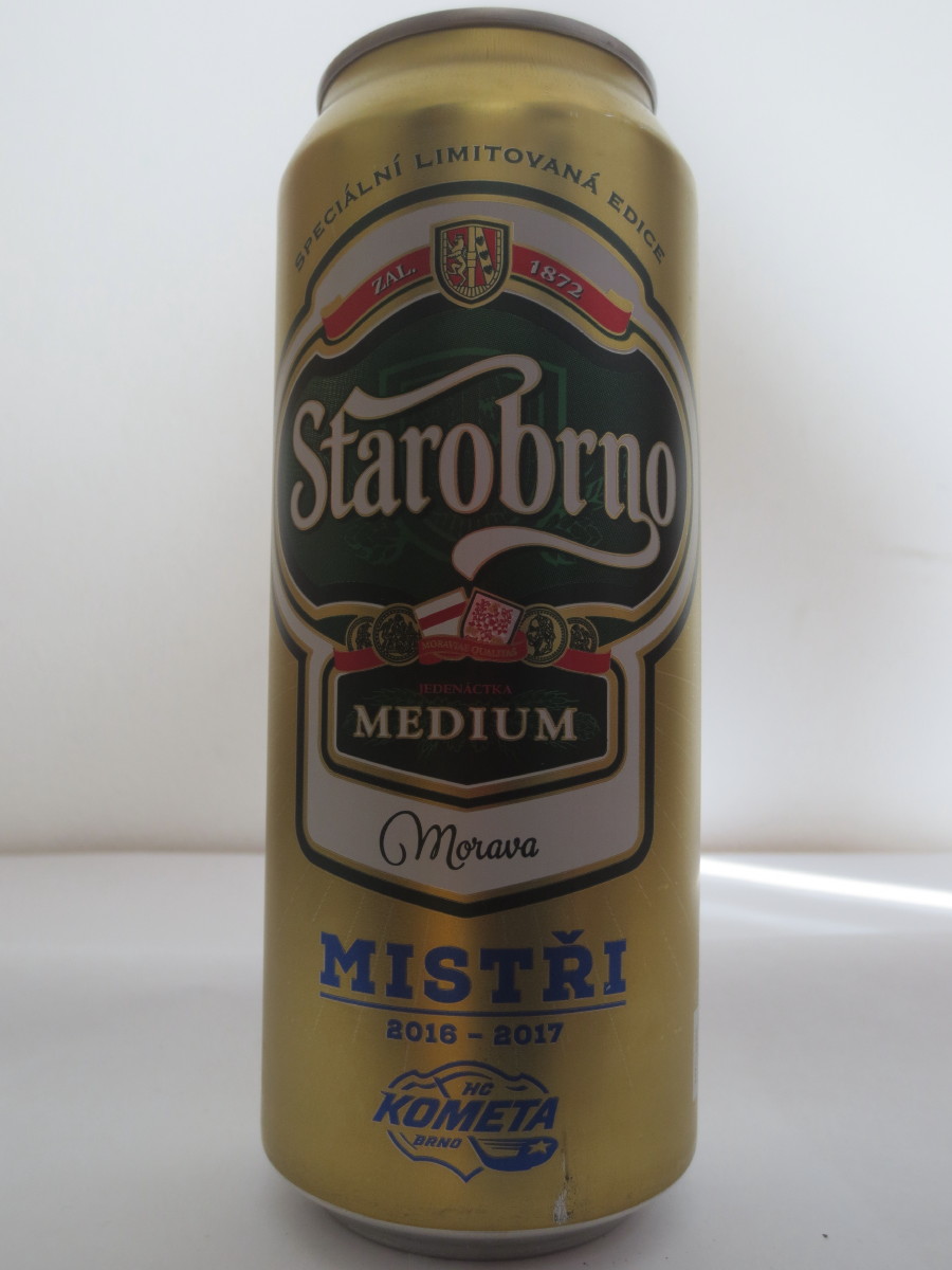 Starobrno MEDIUM Morava MISTŘI 2016-2017 KOMETA - 12 LEOŠ ČERMÁK (50cl) (B/O)