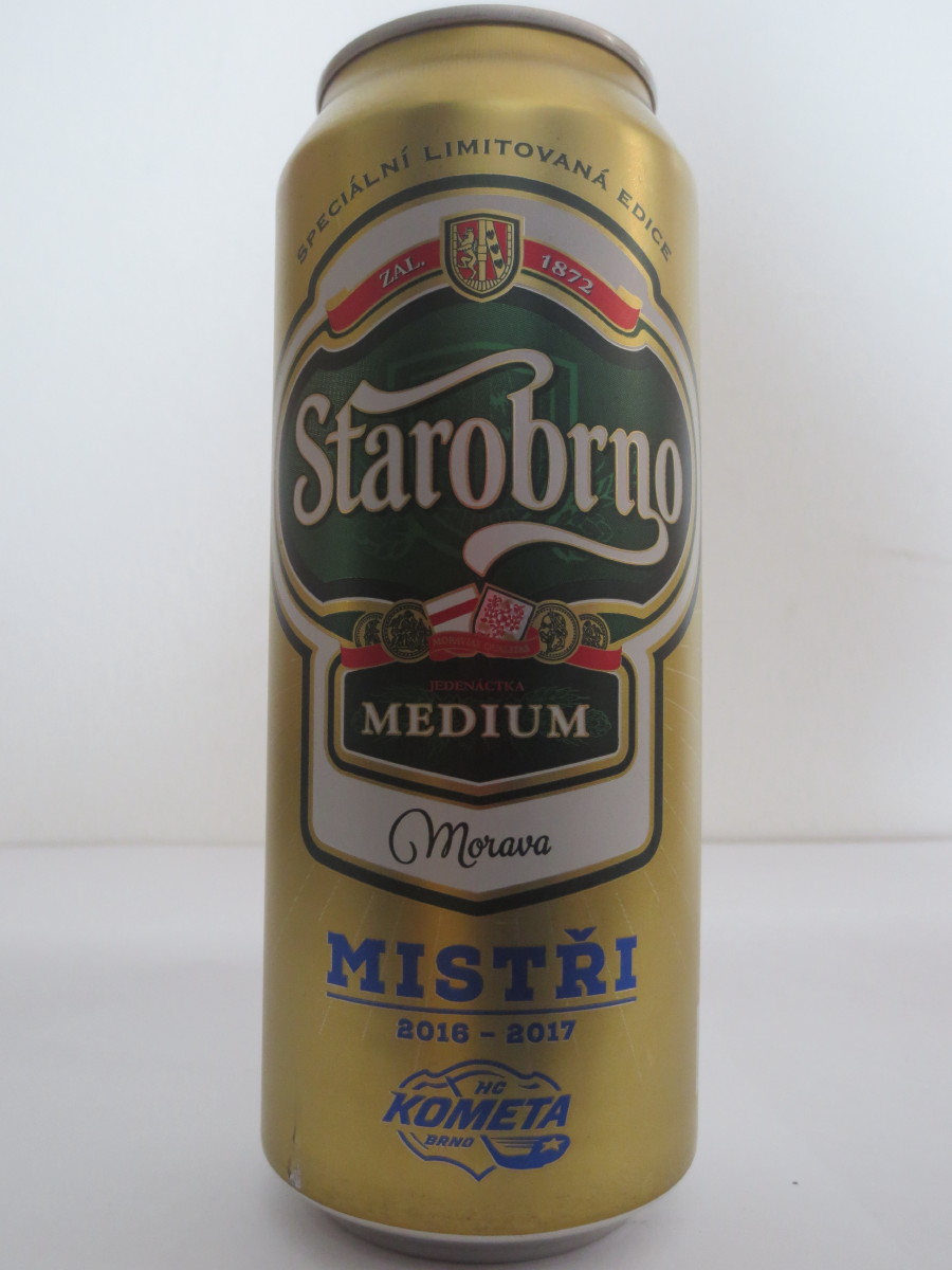 Starobrno MEDIUM Morava MISTŘI 2016-2017 KOMETA - 81 TOMÁŠ VINCOUR (50cl) (B/O)