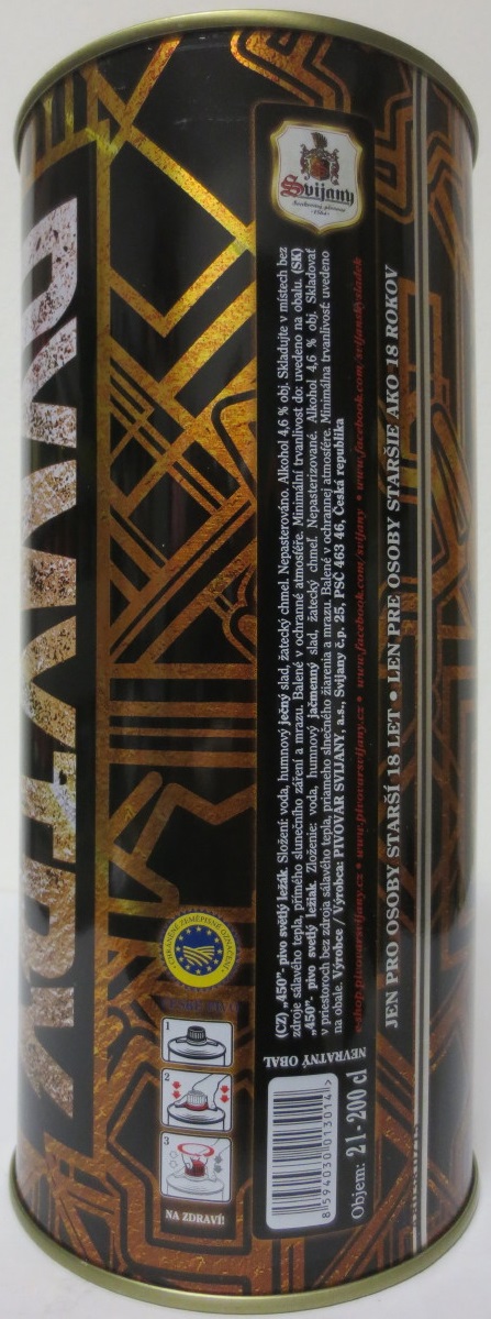 Svijany 450 - Prémiový ležák - DYMYTRY 5 LET POD MASKOU (200cl) č.1 