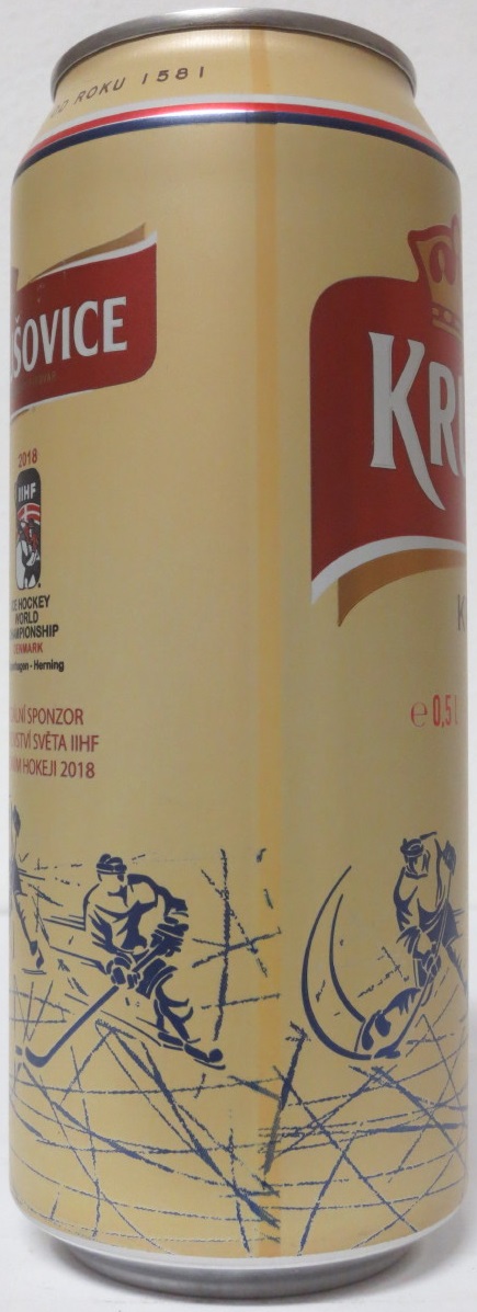  KRUŠOVICE KRÁLOVSKÝ PIVOVAR KRÁLOVSKÁ 12 2018 IIHF (50cl) (B/O)