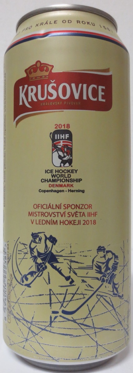 KRUŠOVICE KRÁLOVSKÝ PIVOVAR ŘÍZNÁ 10 2018 IIHF (50cl) (B/O)