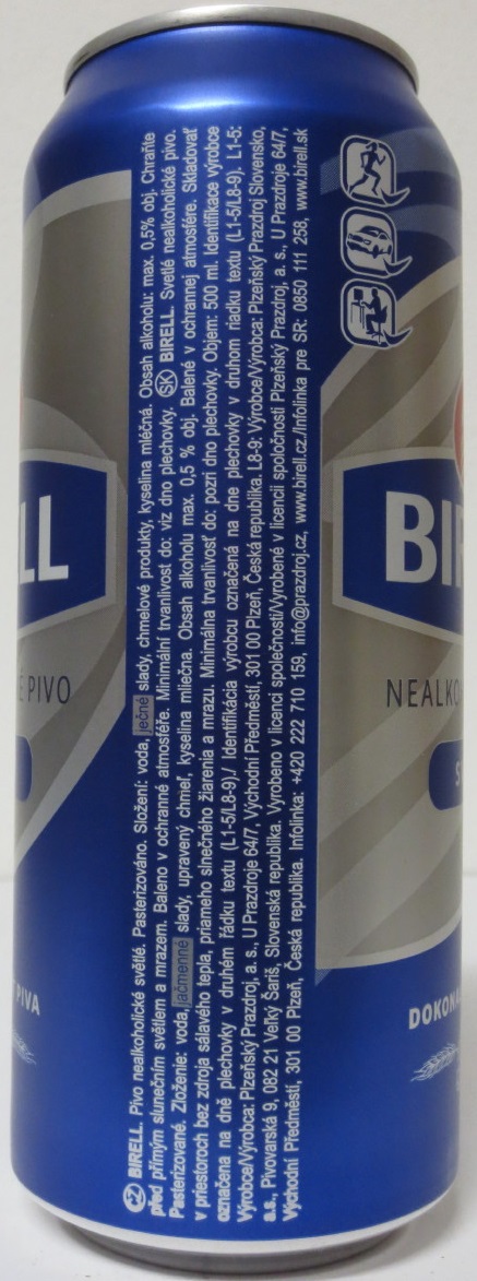 BIRELL NEALKOHOLICKÉ PIVO SVĚTLÝ č.2 (50cl) (B/O)