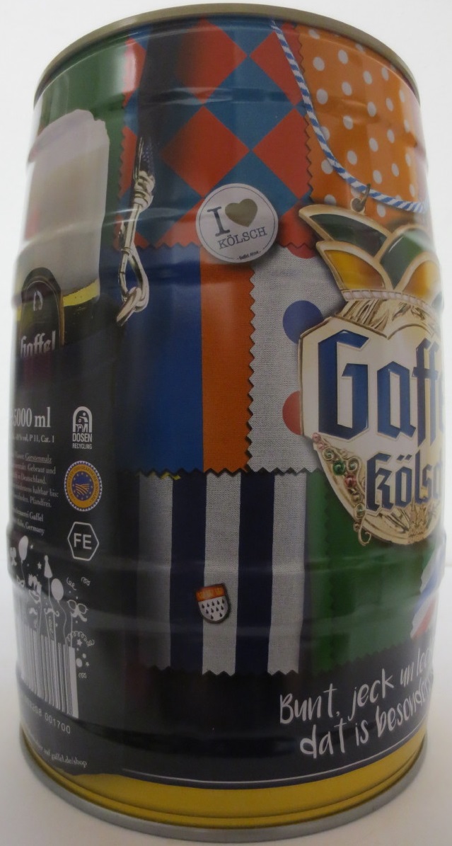 Gaffel kölsch bunt, jeck und lecker, das ist besonders kölsch! (5L) Nr.1