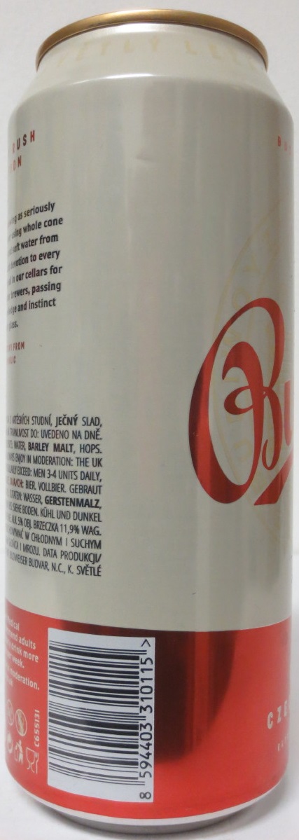 Budvar ORIGINAL CZECH LAGER BUDWEIS CZECH REPUBLIC (50cl) (B/O) Nr.1