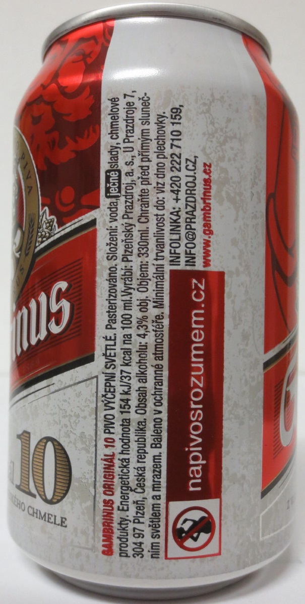 Gambrinus 10 Original č.3 (33cl) (B/O)