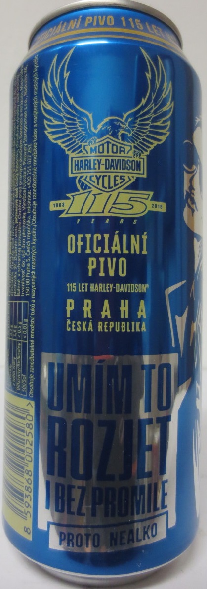 Staropramen NEALKO 6 cans HARLEY (50cl) (B/O) č.6