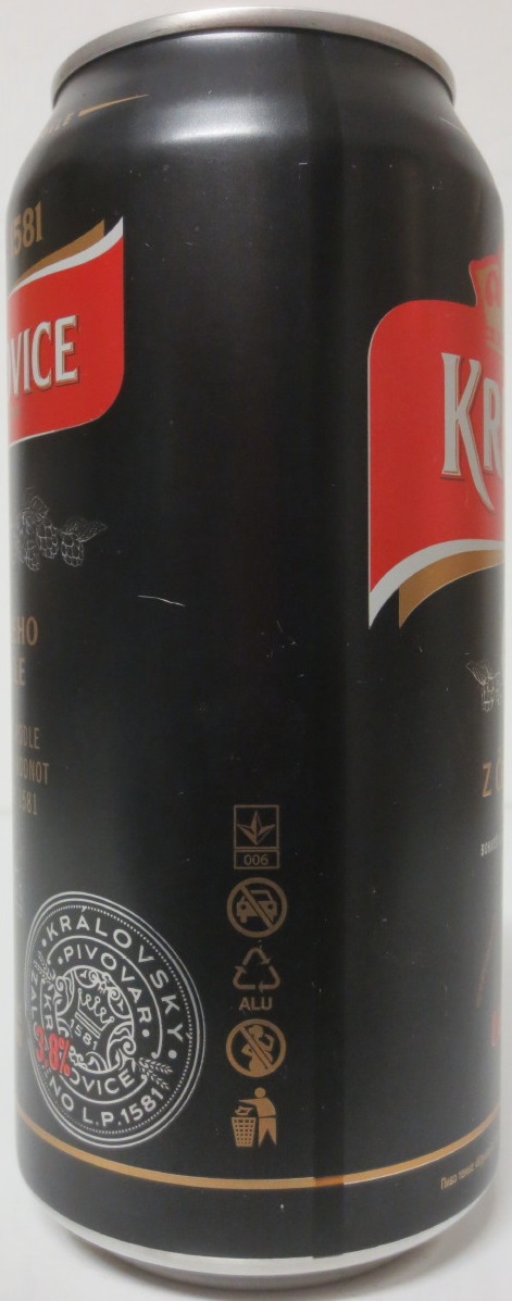 KRUŠOVICE ČERNÉ ZE ŽATECKÉHO CHMELE (44cl) (B/O) č.2