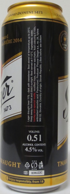 Steiger 1473 11% TMAVÝ VÝČAPNÝ LEŽIAK (50cl) (B/O) č.1