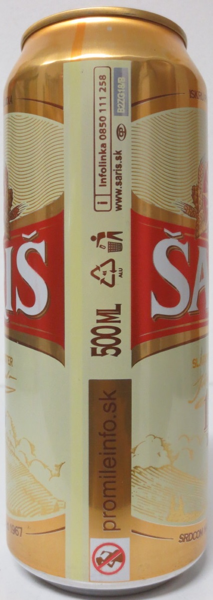 ŠARIŠ 12% ZLATÁ (50cl) (B/O) č.2
