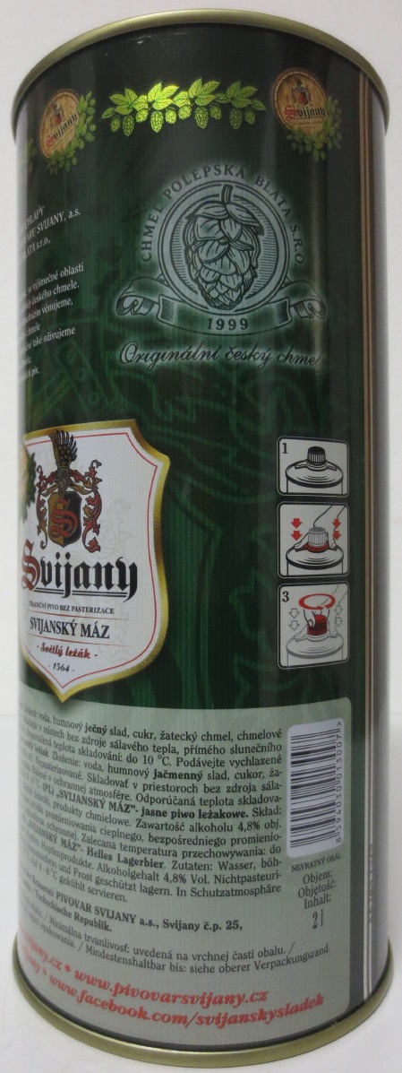 Svijany SVIJANSKÝ MÁZ dívky z kalendáře č.00/2018 (200cl)