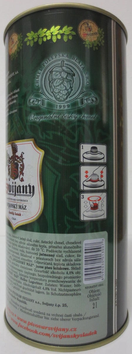 Svijany SVIJANSKÝ MÁZ dívky z kalendáře č.10/2018 (200cl)