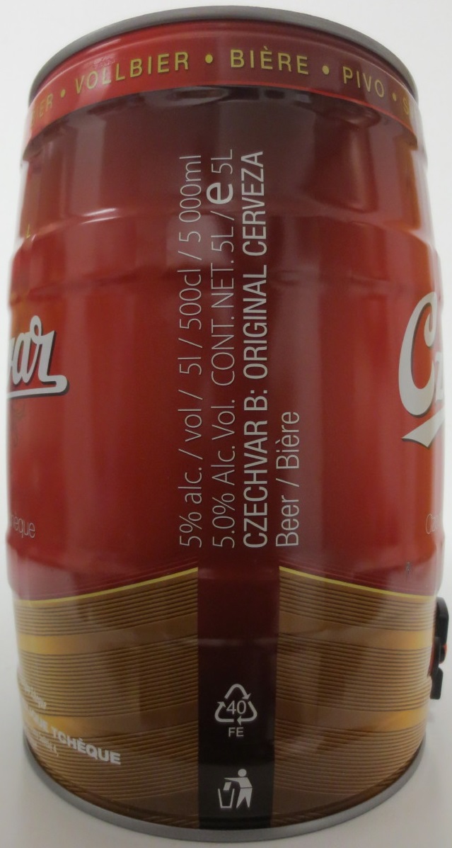 Czechvar Czech Beer - Biere Tcheque (5L) č.2