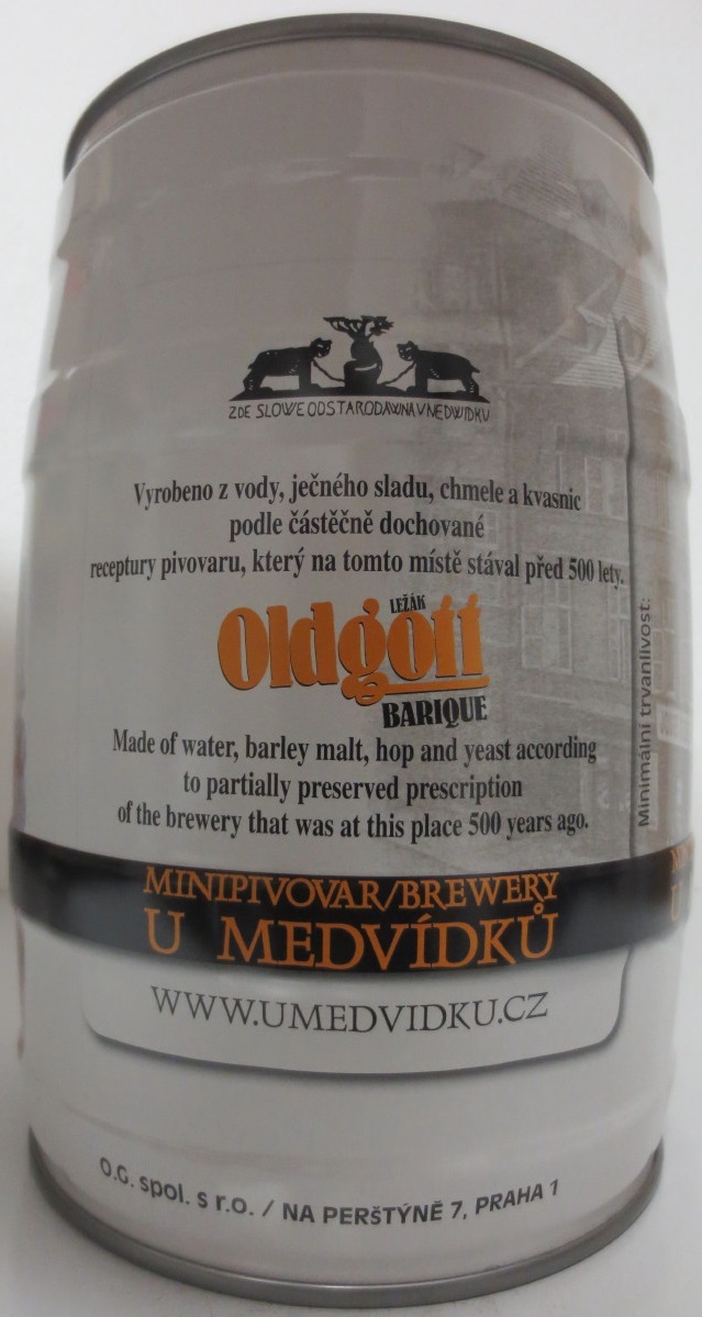 LEŽÁK Oldgott BARIQUE NEFILTROVANÉ POLOTMAVÉ PIVO