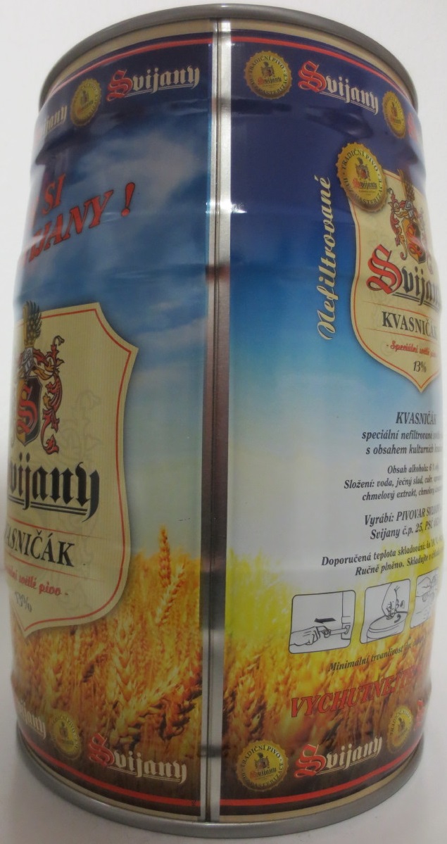 Svijany KVASNIČÁK Speciální světlé pivo 13%