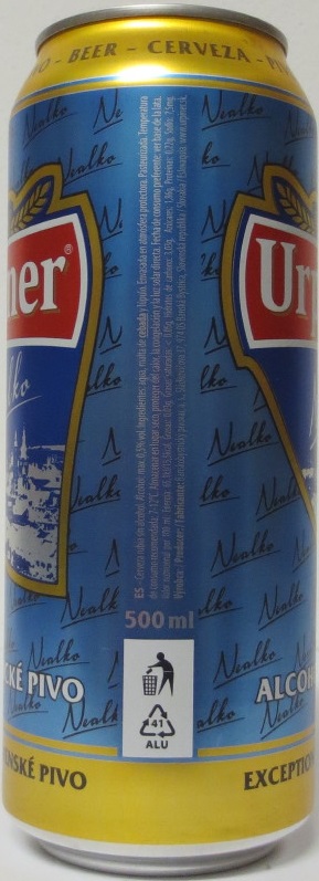 Urpiner Nealko ALCOHOL FREE BEER EXEPTIONAL SLOVAK BEER (50cl) Nr.1
