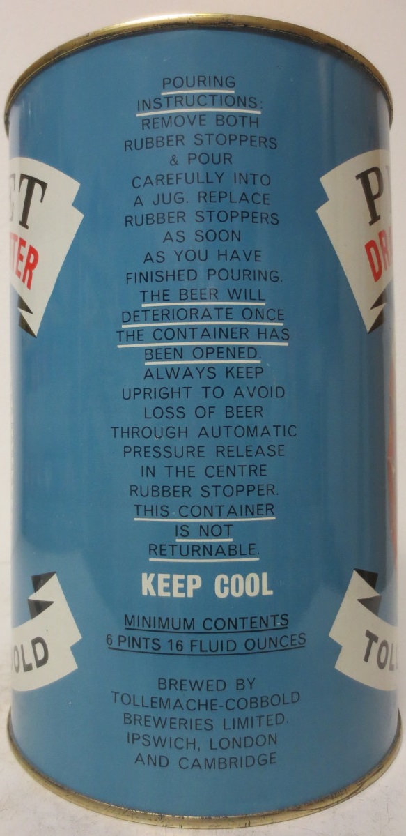 PIN LET DRAUGHT BITTER TOLLY COBBOLD (386cl)