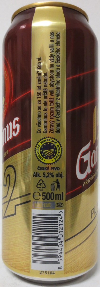 150 Gambrinus PLNÁ 12 (CZ) (50cl) (B/O) č.1