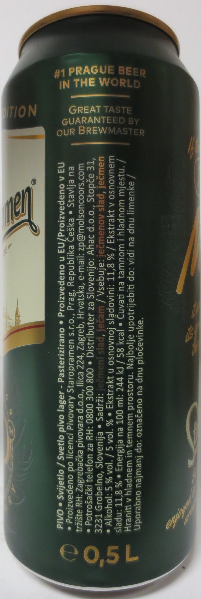 Staropramen EST. IN PRAGUE ANNIVERSARY EDITION 150 Make (50cl) (B/O) č.1/4