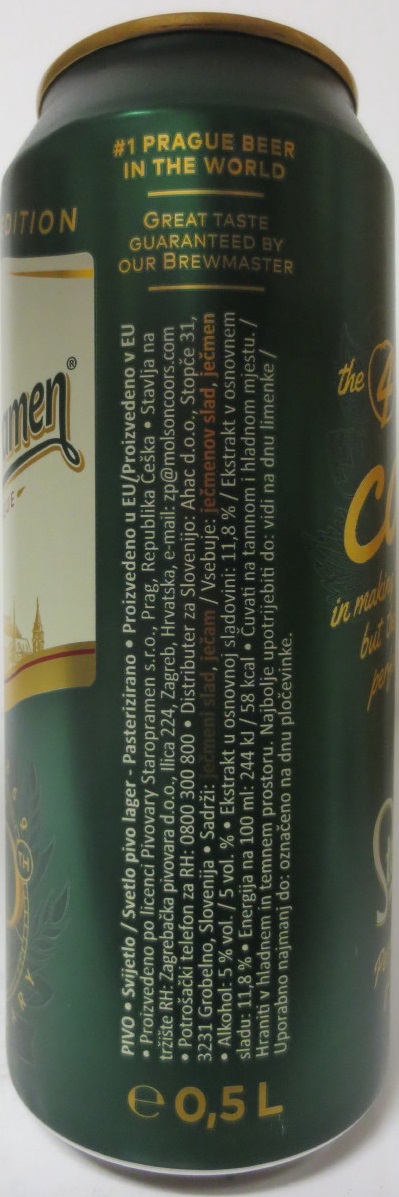 Staropramen EST. IN PRAGUE ANNIVERSARY EDITION 150 count (50cl) (B/O) č.4/4
