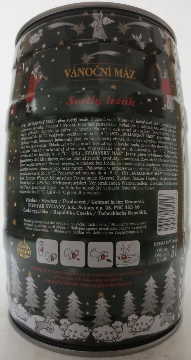 Svijany VÁNOČNÍ MÁZ Světlý ležák