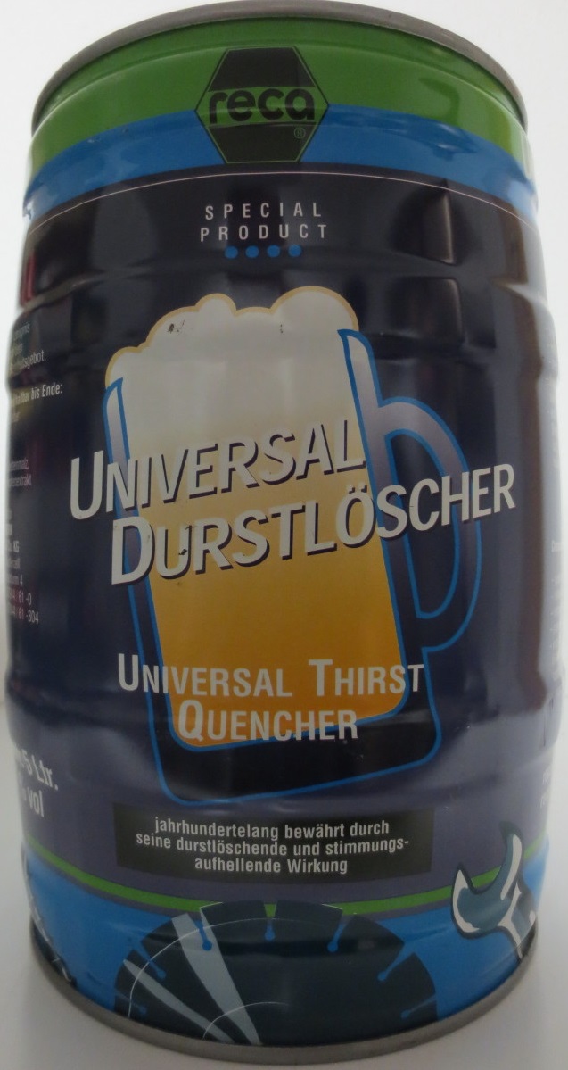 reca UNIVERSAL DURSTLÖCHER UNIVERSAL THIRST QUENCHER (5L) Nr.1 