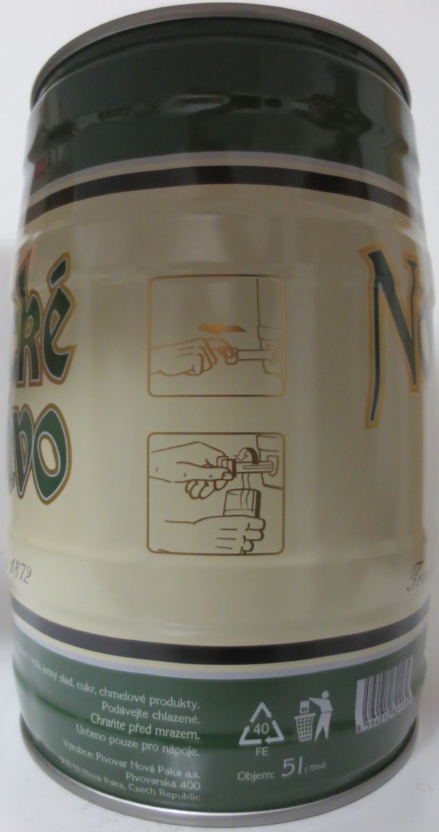 Novopacké pivo Tradiční české pivo od roku 1872 č.1