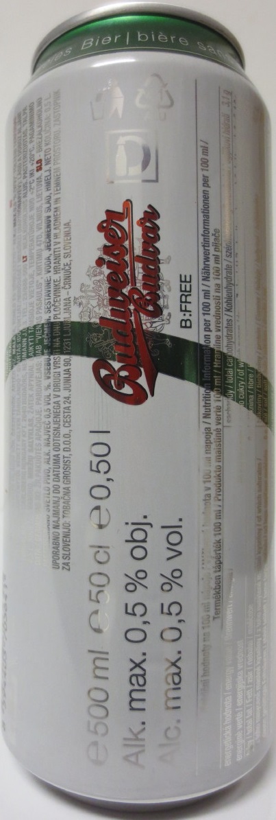 Budweiser Budvar B:FREE (50cl) (B/O)