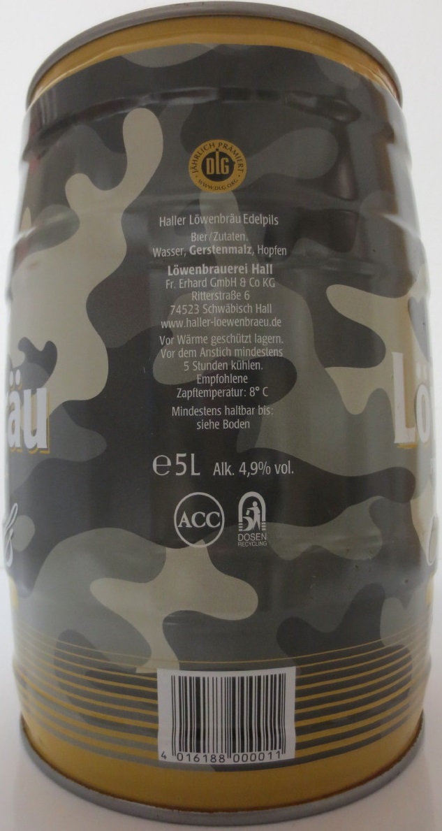 Haller Löwenbräu Edel-Pils PREMIUM (5L) Nr.2