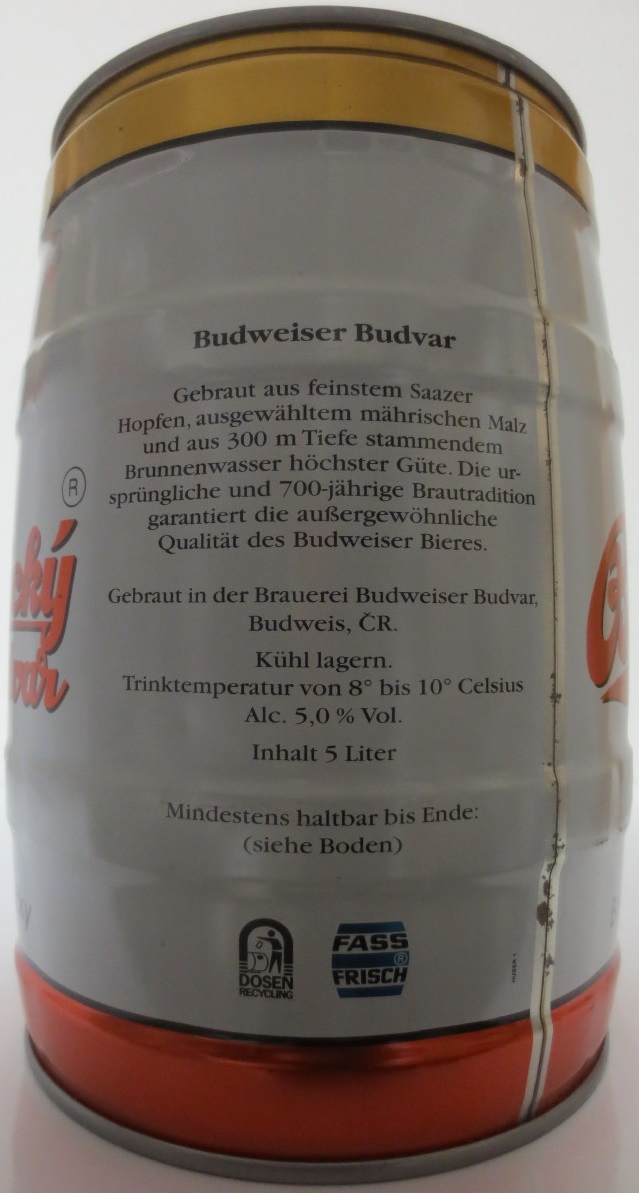 Budweiser Budvar BIER OHNE BEISPIEL č.5