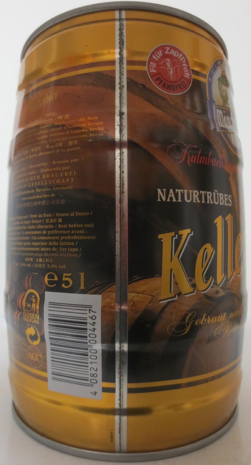 Mönchshof NATURTRÜBES Kellerbier (5L) Nr.1 