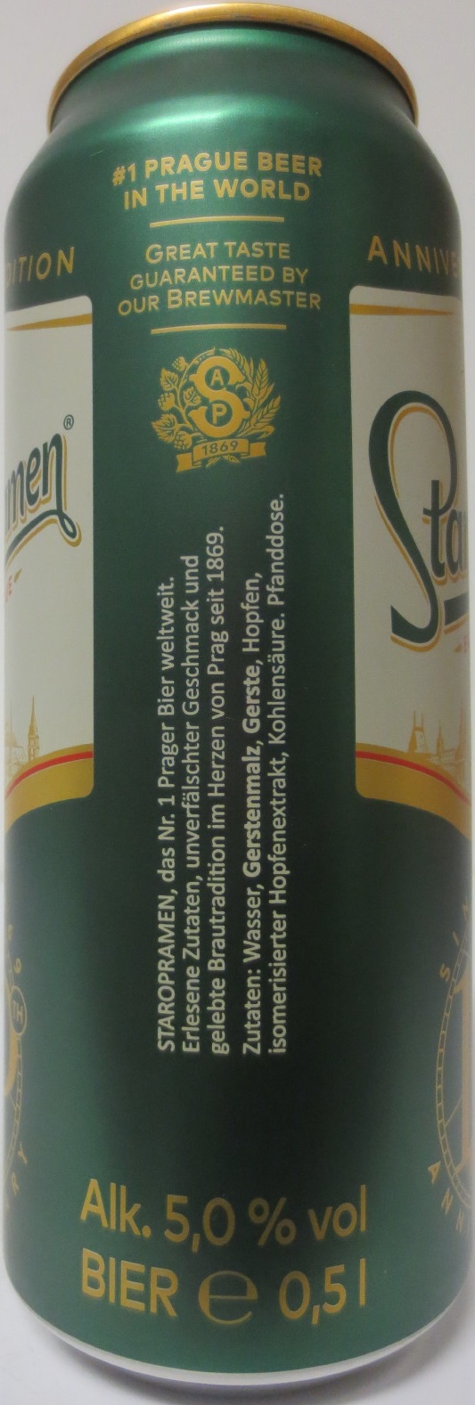 Staropramen EST. IN PRAGUE ANNIVERSARY EDITION 150 (50cl) (B/O)