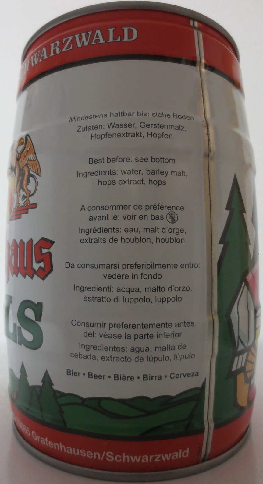 Rothaus PILS VOM HOCHSCHWARZWALD (5L) Nr.1