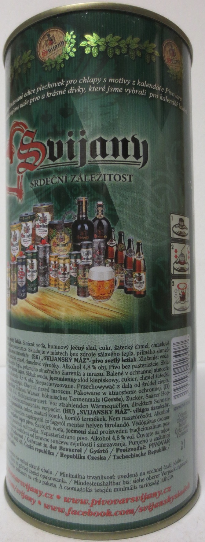Svijany SVIJANSKÝ MÁZ dívky z kalendáře /No. 01/2019 (200cl)