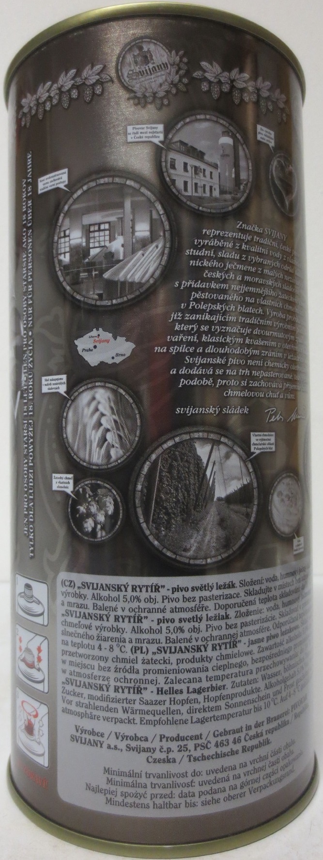 Svijany SVIJANSKÝ RYTÍŘ PLECHOVKA nejen PRO CHLAPY (200cl) č.2