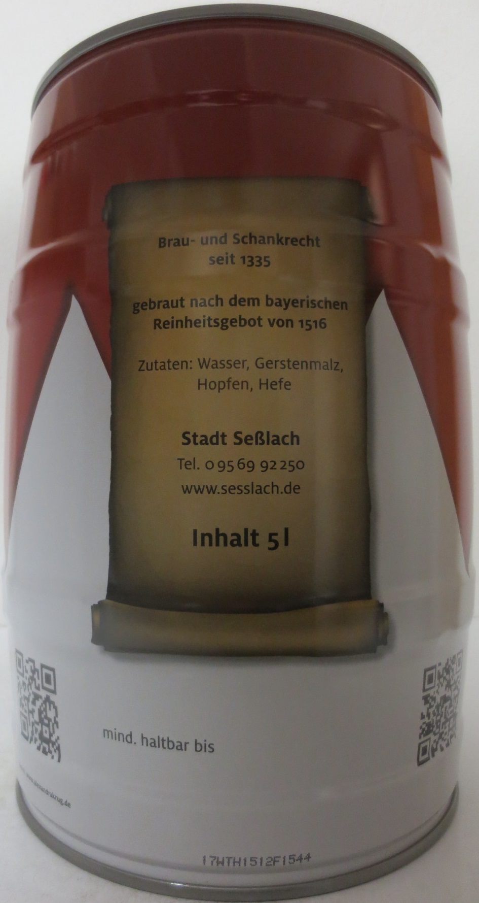 Kommunbrauhaus Seßlach Hausbrau Alk. ca. 5% (5L) Nr.1