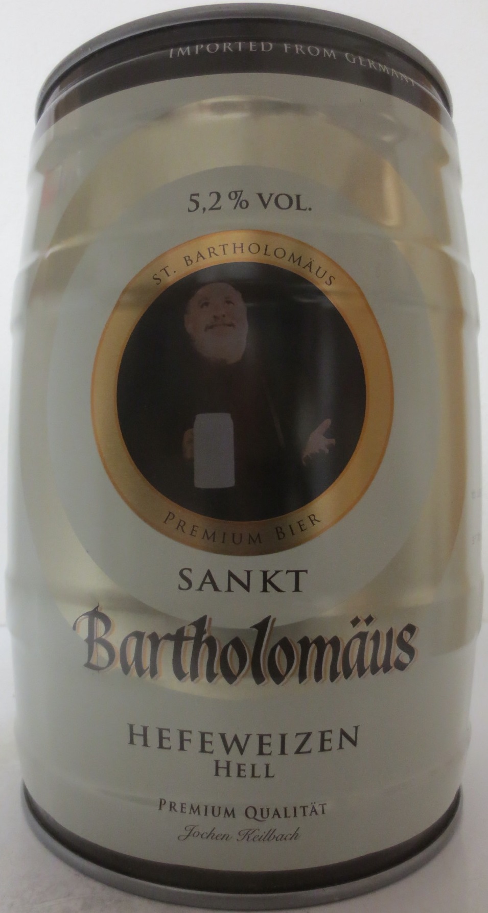 SANKT Bartholomäus HEFEWEIZEN HELL (5L) Nr.1 