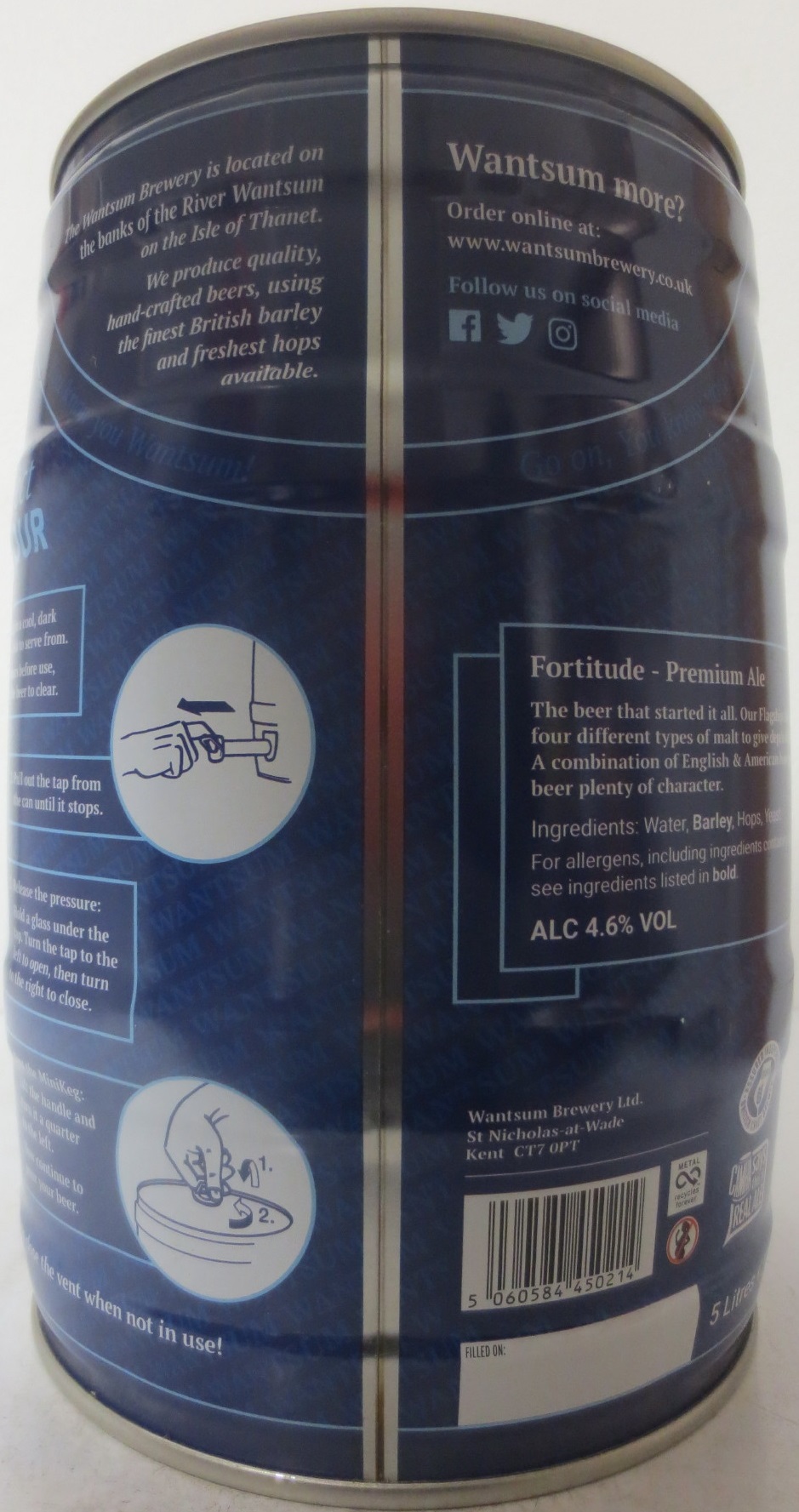 WANTSUM FORTITUDE Premium Ale  ALC 4,6% VOL (5L) Nr.1