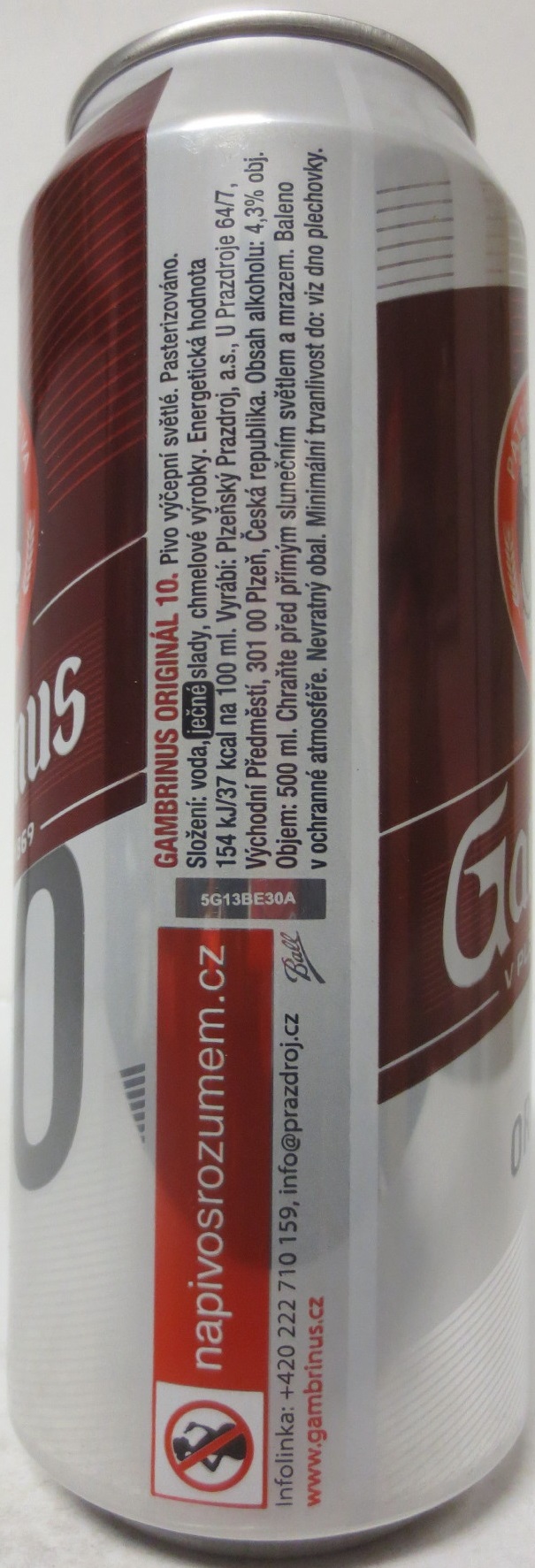 Gambrinus ORIGINÁL 10 (50cl) (B/O) č.3 (CZ)