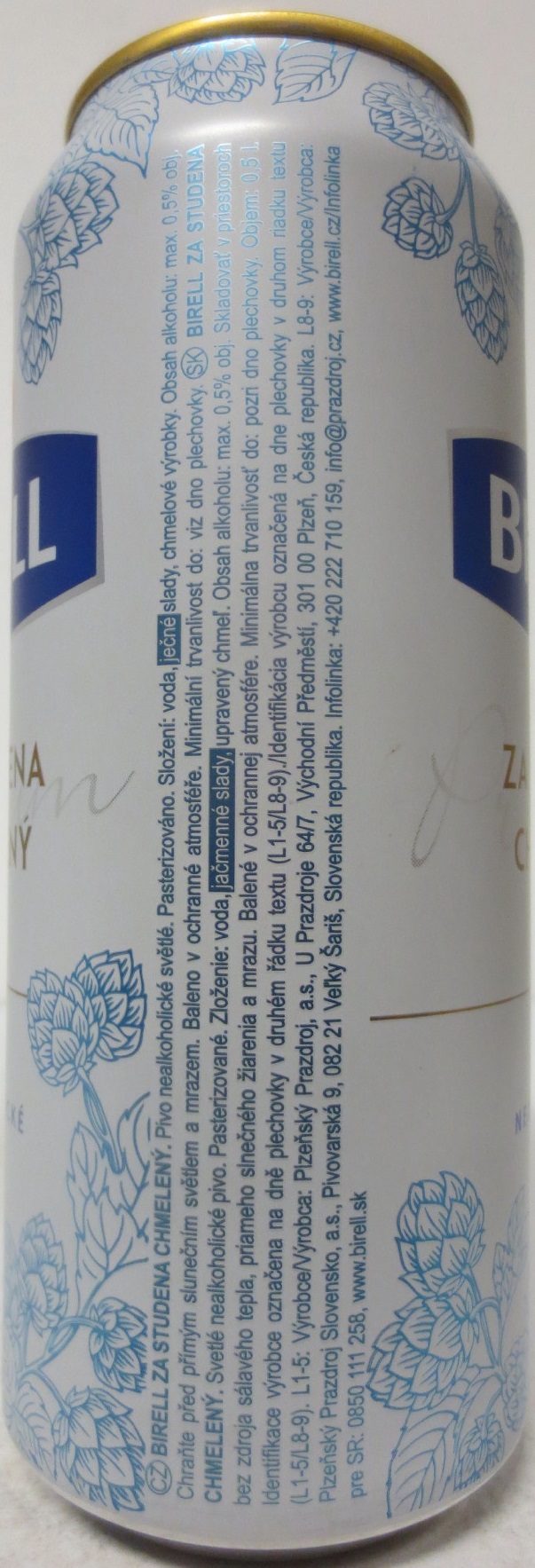 BIRELL ZA STUDENA CHMELENÝ NEALKOHOLICKÉ PIVO (50cl) (B/O) č.1