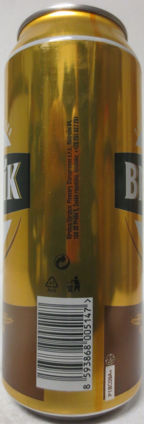 BRANÍK Alk. 5,0% obj. LEŽÁK (CZ) (50cl) (B/O) č.2 