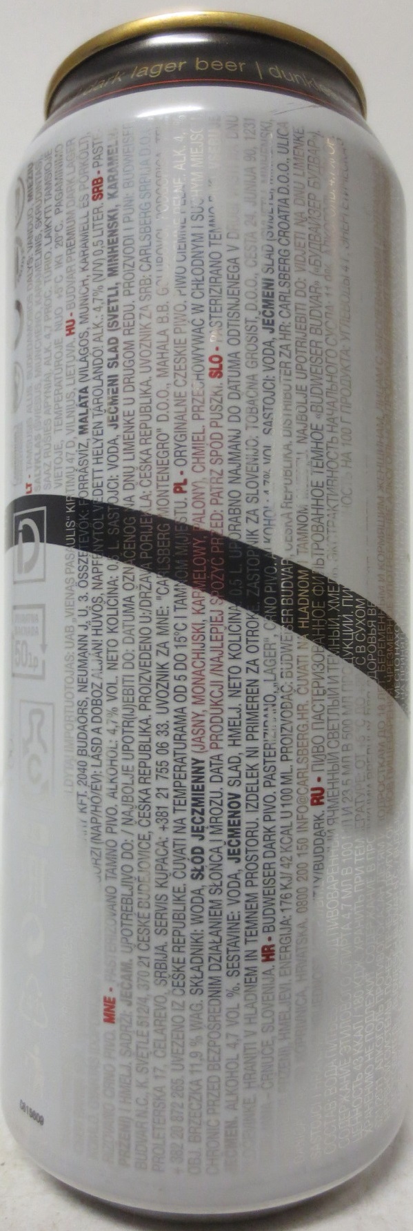 Budweiser Budvar B DARK Czech Dark Lager (50cl) (B/O) č.5