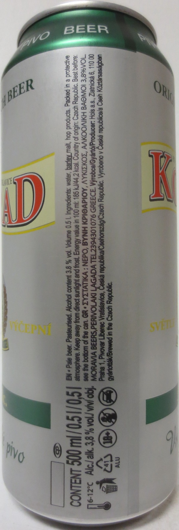 KONRAD 3,8% alc. Vratislavické pivo (50cl) (B/O) 