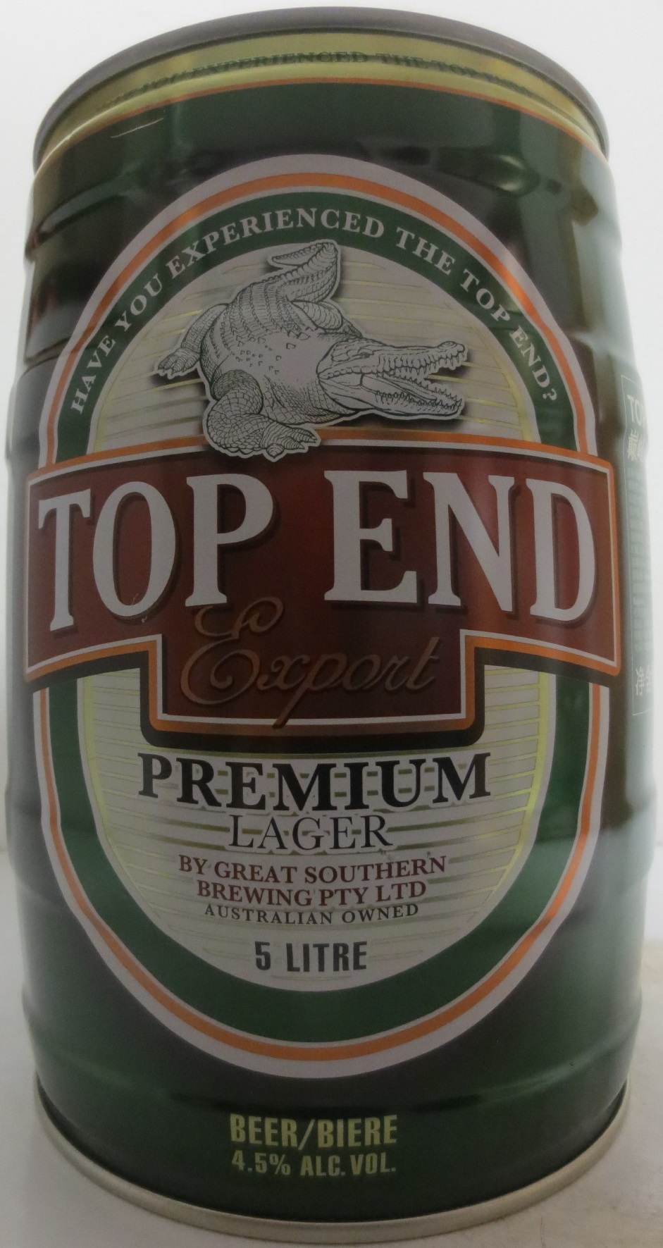 TOP END Export PREMIUM LAGER (5L) Nr.1 