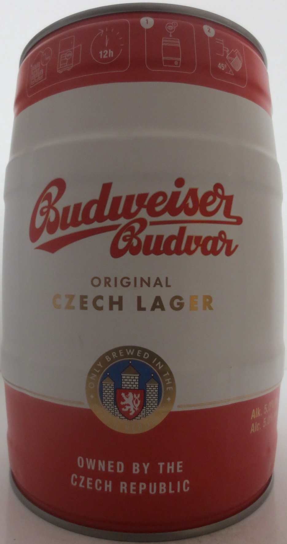 Budweiser Budvar ORIGINAL CZECH LAGER - WÜRTH (5L) č.1 