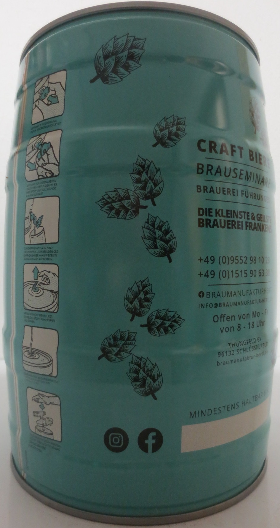 HERTL BRAUMANUFAKTUR DIE KLEINSTE & GEILSTE BRAUEREI FRANKENS (5L) Nr.1 