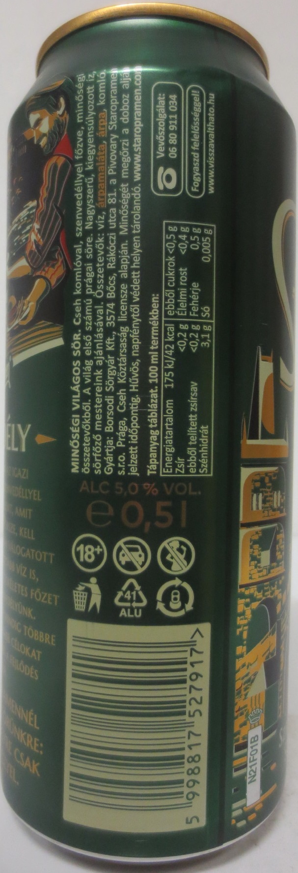 Staropramen -EST. IN PRAGUE- SZENVEDÉLY (HU) (50cl) (B/O) č.1 