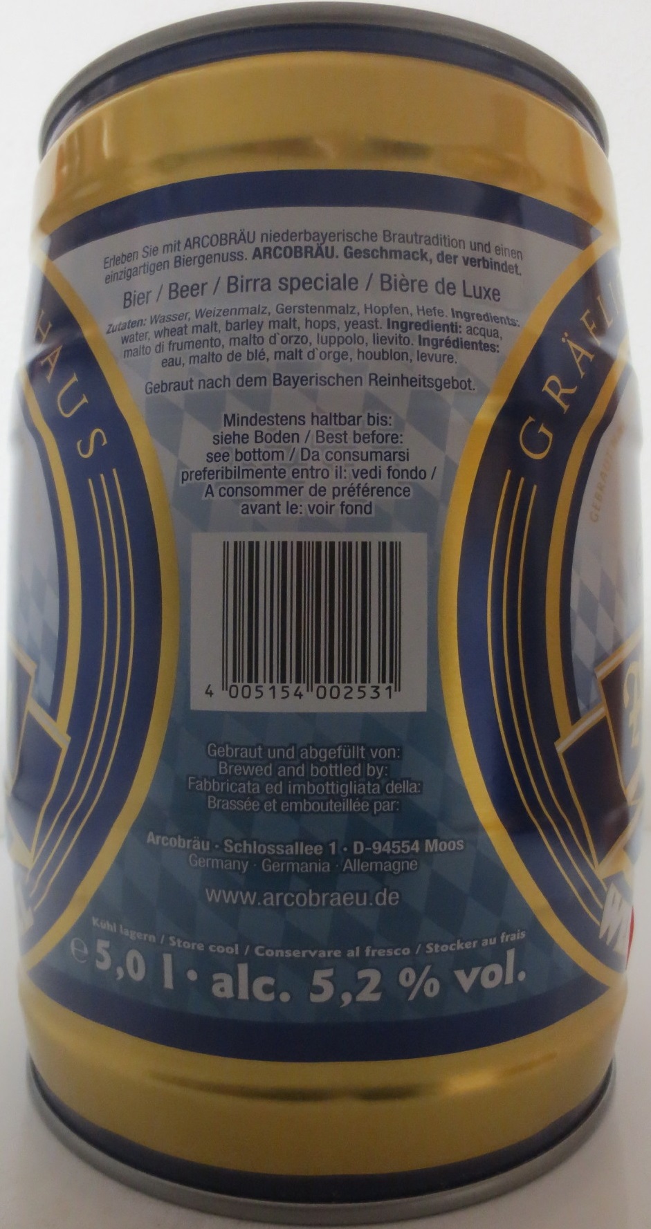 Arcobräu WEISS BIER (5L) Nr.1 